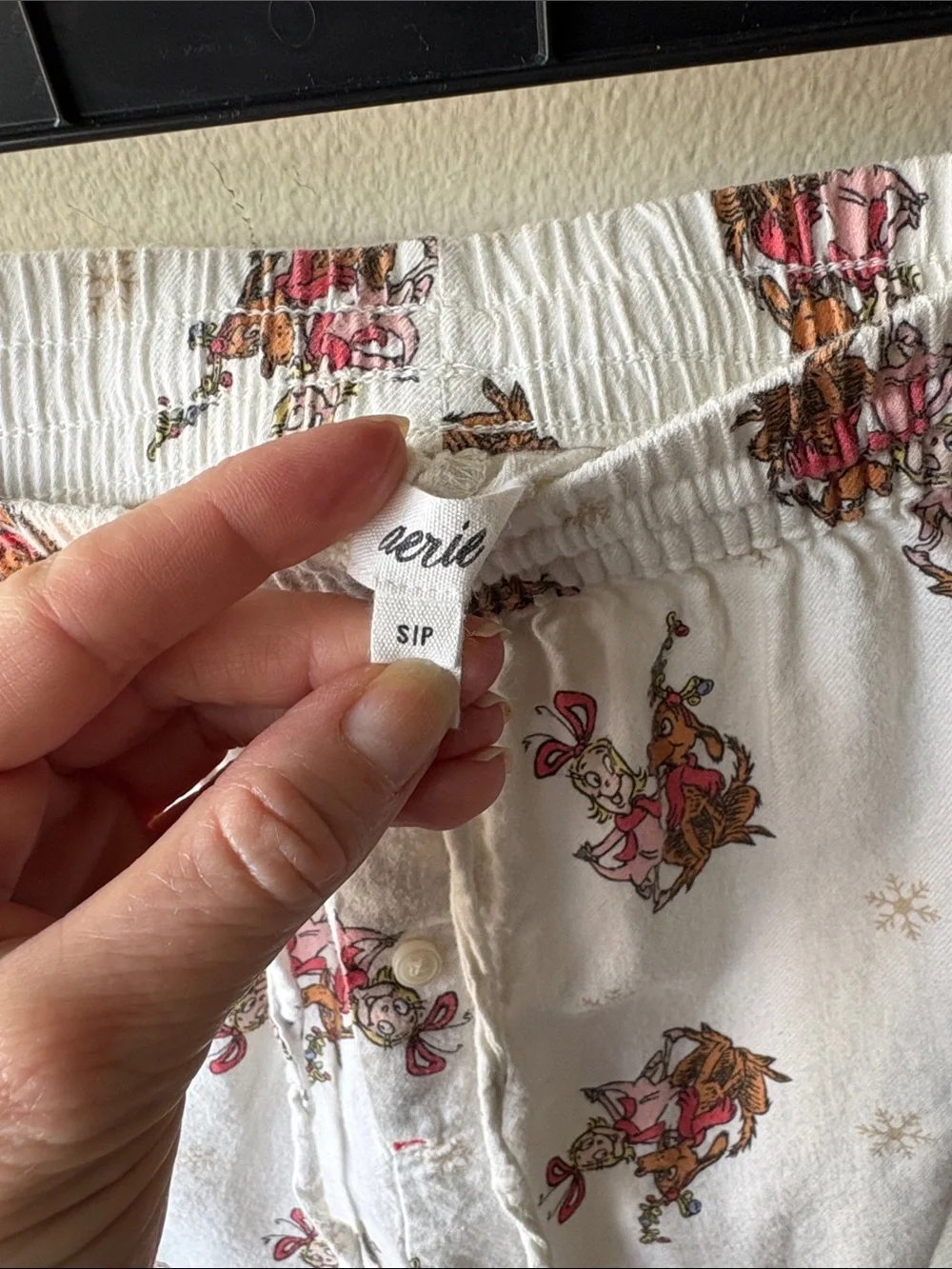 Aerie Cindy Lou Off-Duty Flannel Boxer Size Small